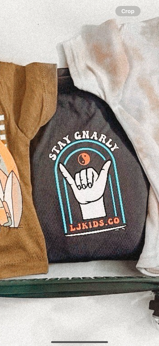 Stay Gnarly (front pocket and full back)