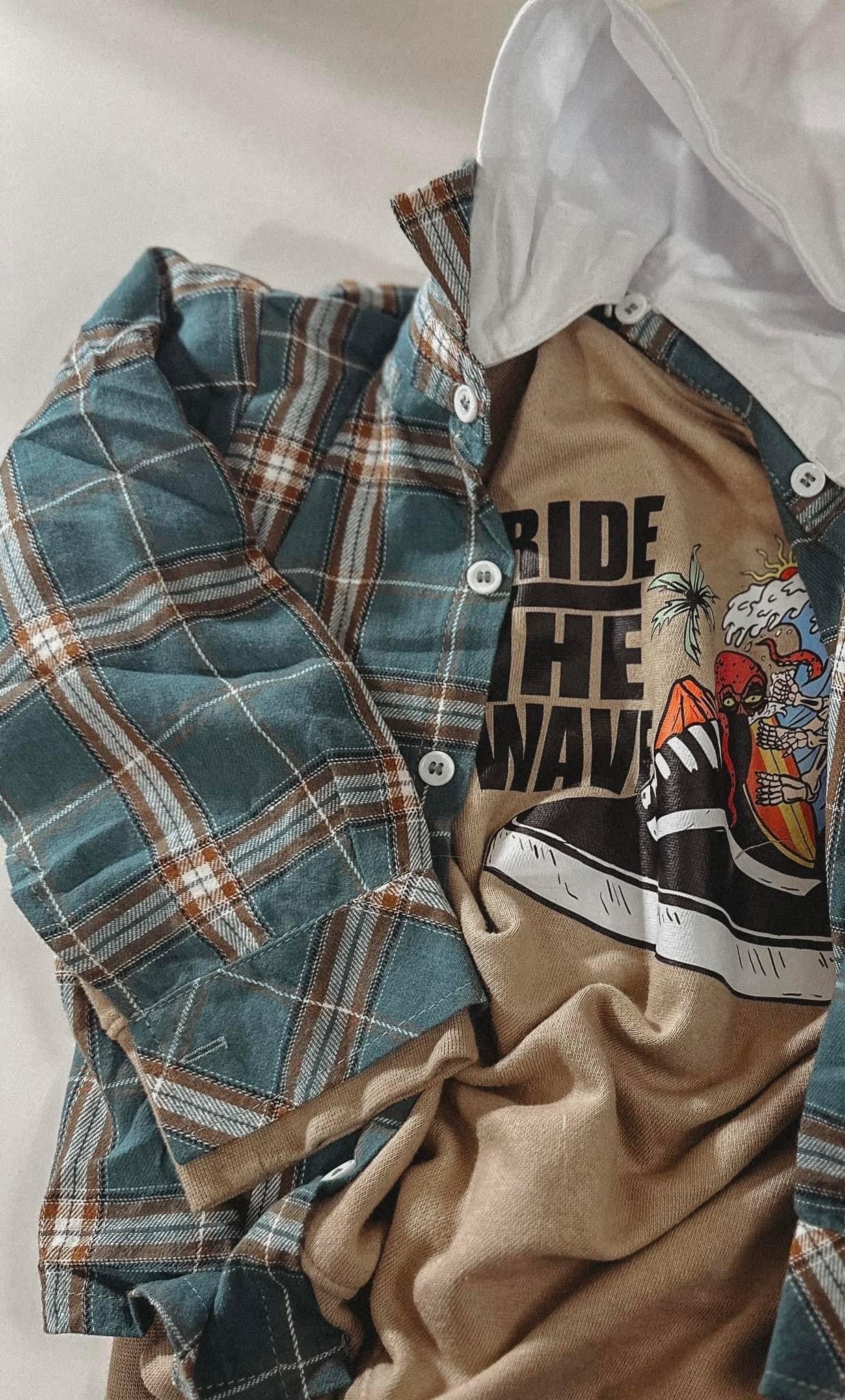 Artic Teal Flannel