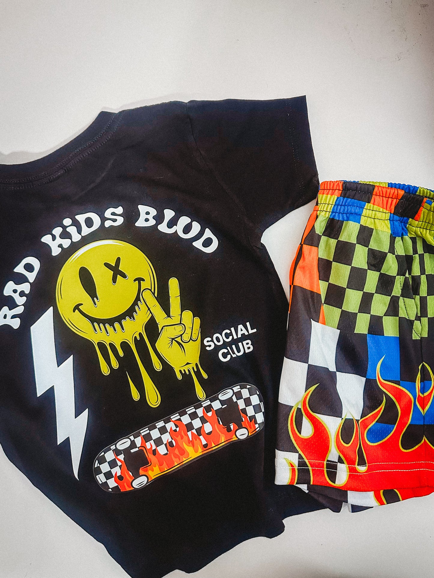 Rad Kids Blvd Tee (front pocket and back)