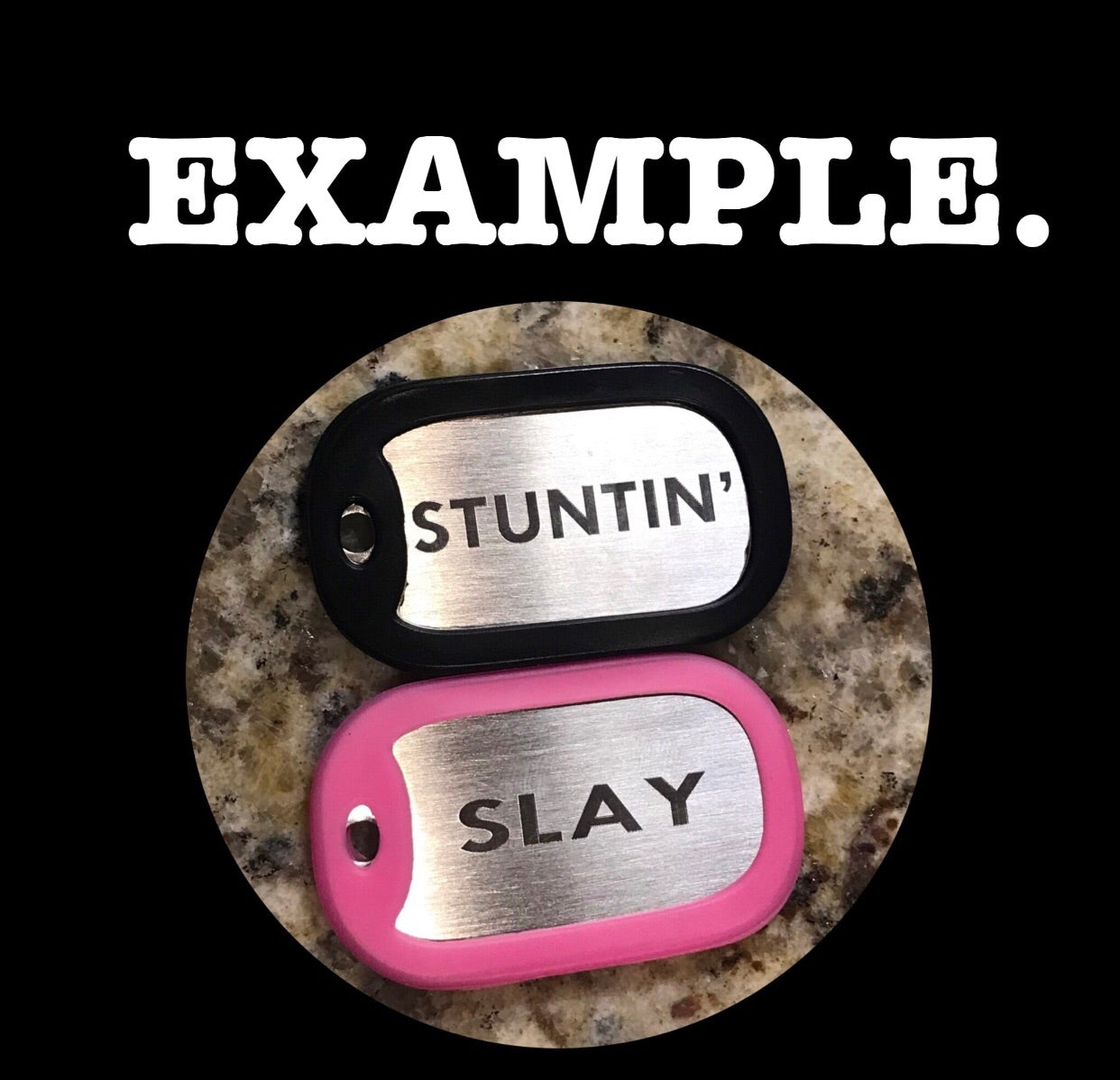 Rubber dog tag silencers