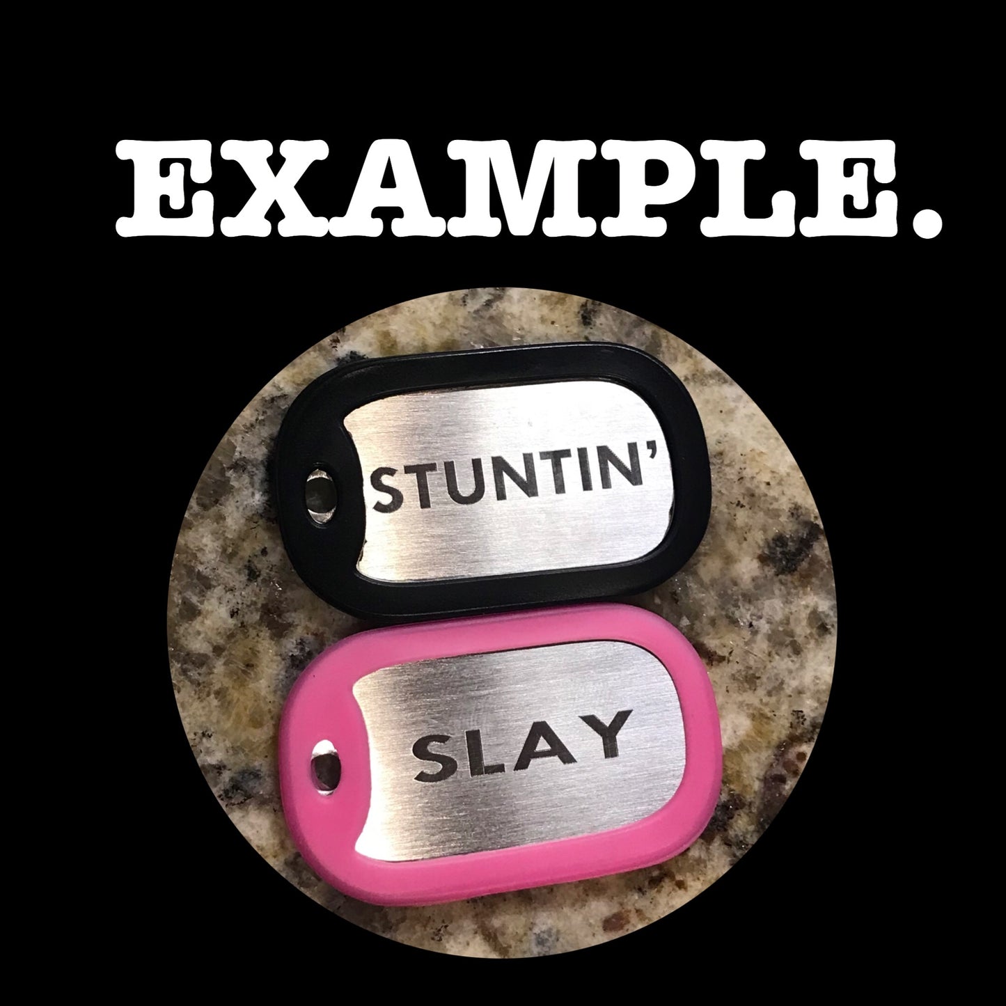 Rubber dog tag silencers