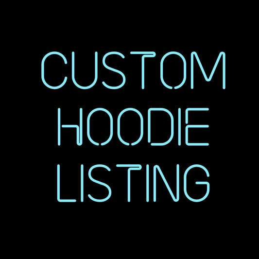 Custom hoodie listing