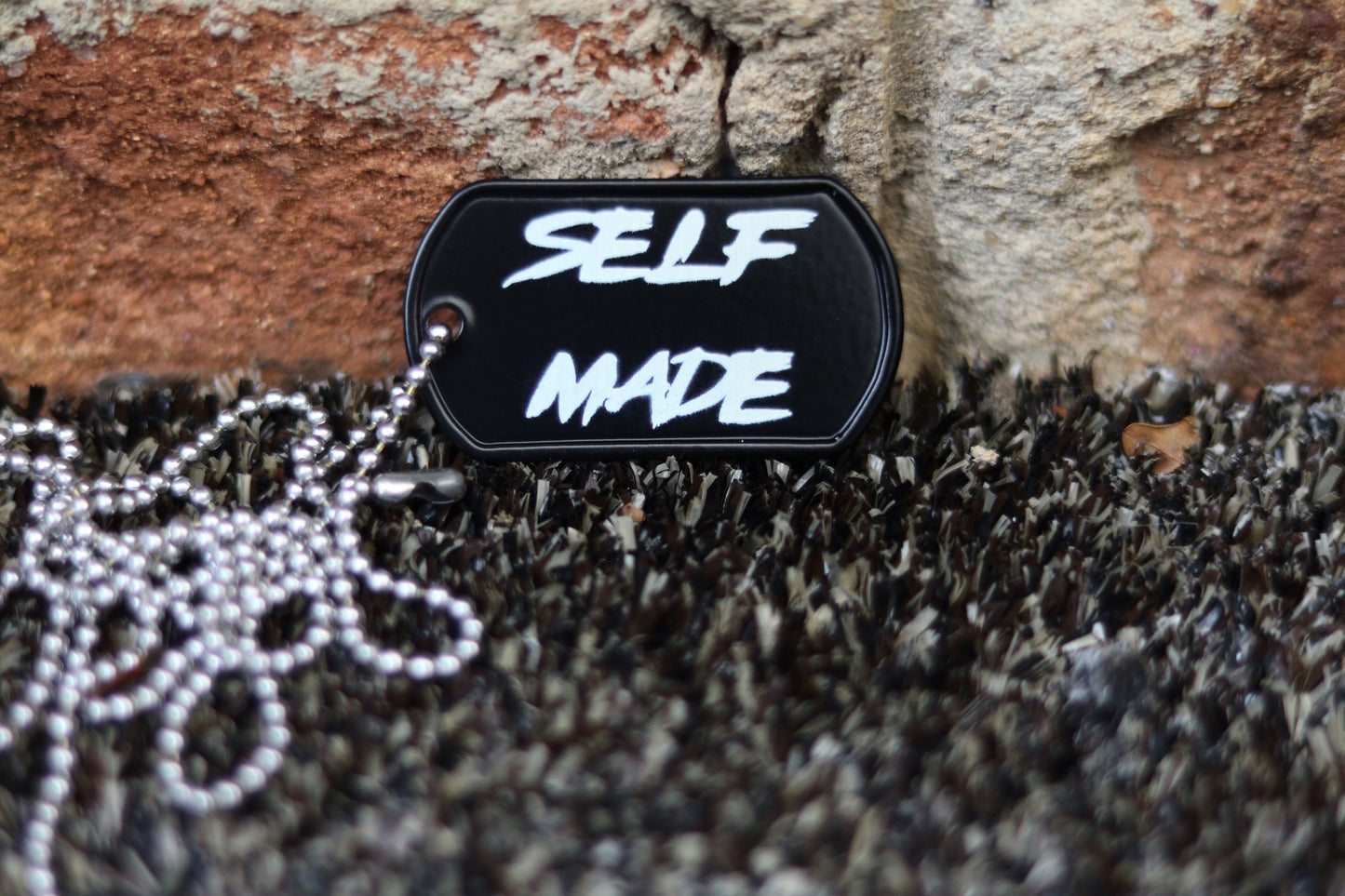SELF MADE dog tag