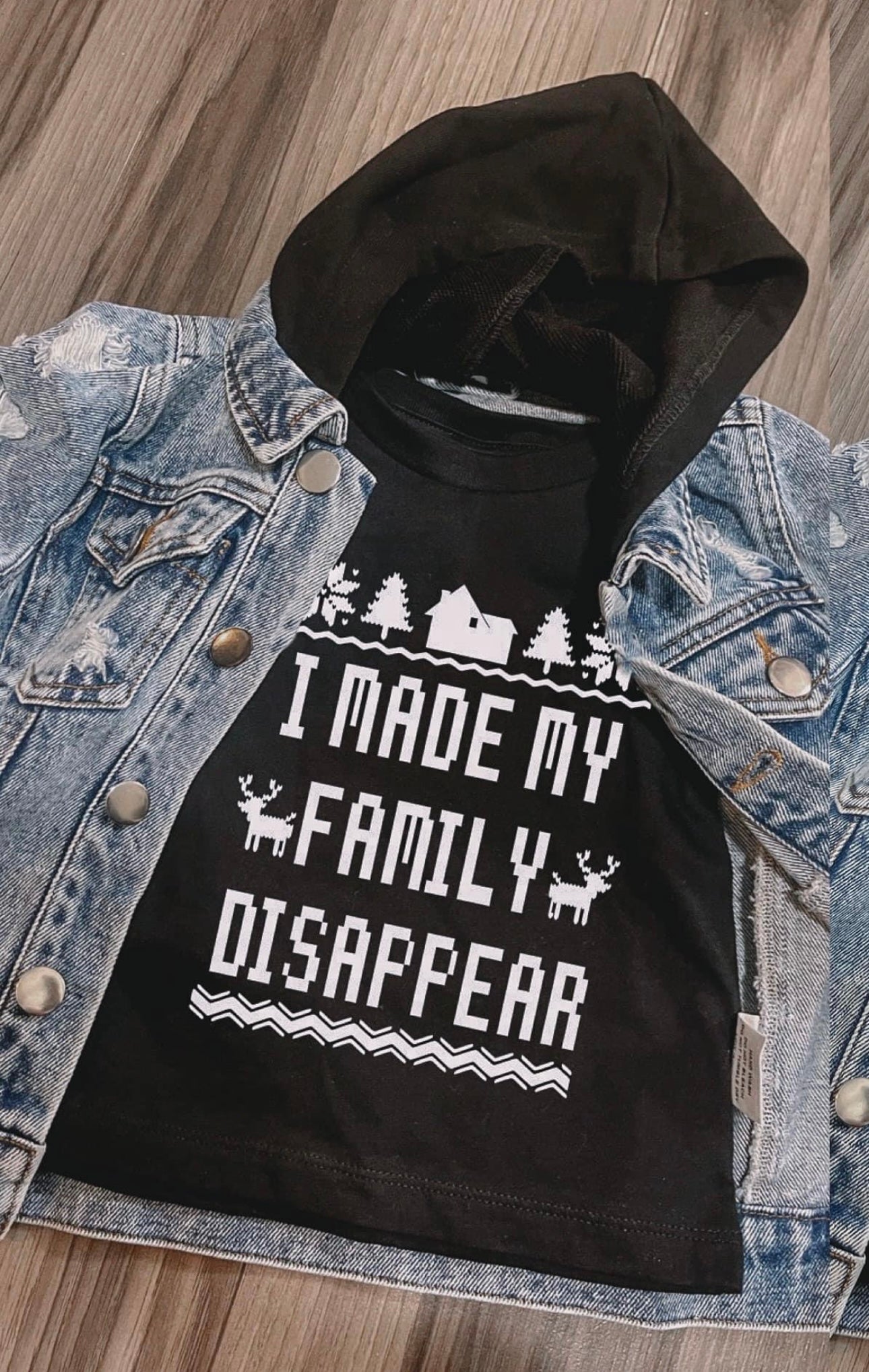 I made my family disappear tee