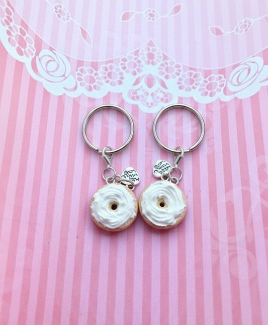 Bff Bagel keychain set