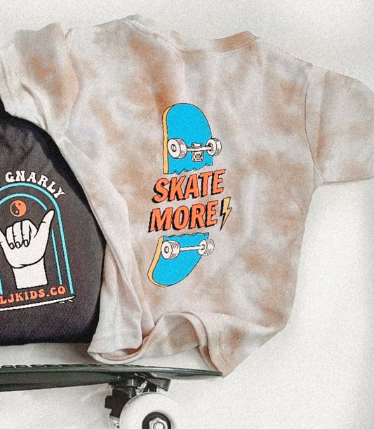 Skate More tie dye Tee
