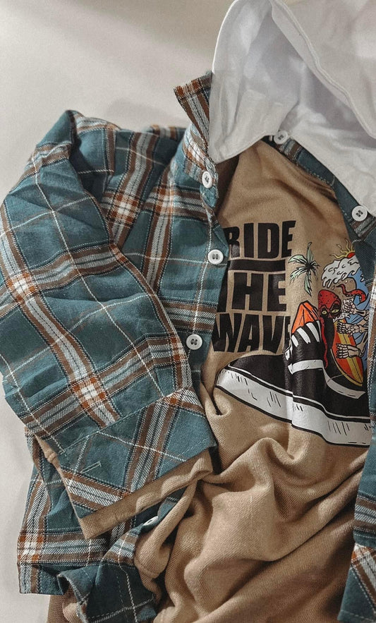 Artic Teal Flannel