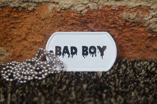 Engraved Bad Boy Dog Tag