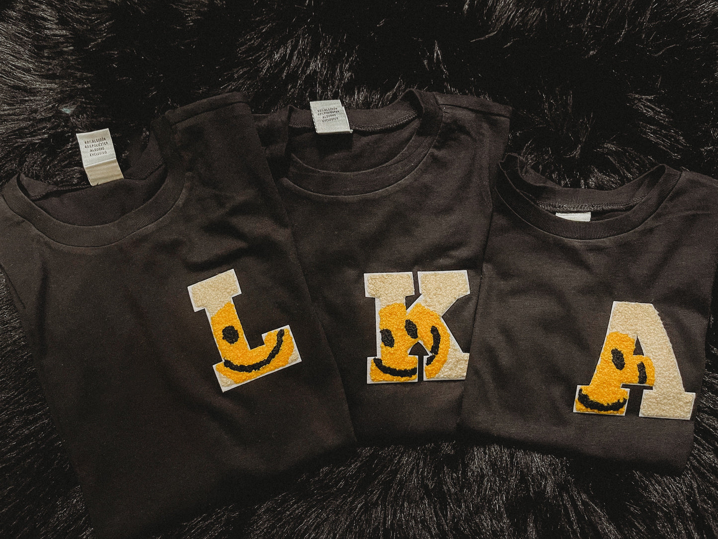 Smiley Initial Patch Tee