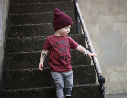 Bangin’ Burgundy Spiked Beanie