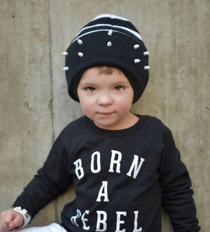 Candy Cane Striped Spiked Beanies