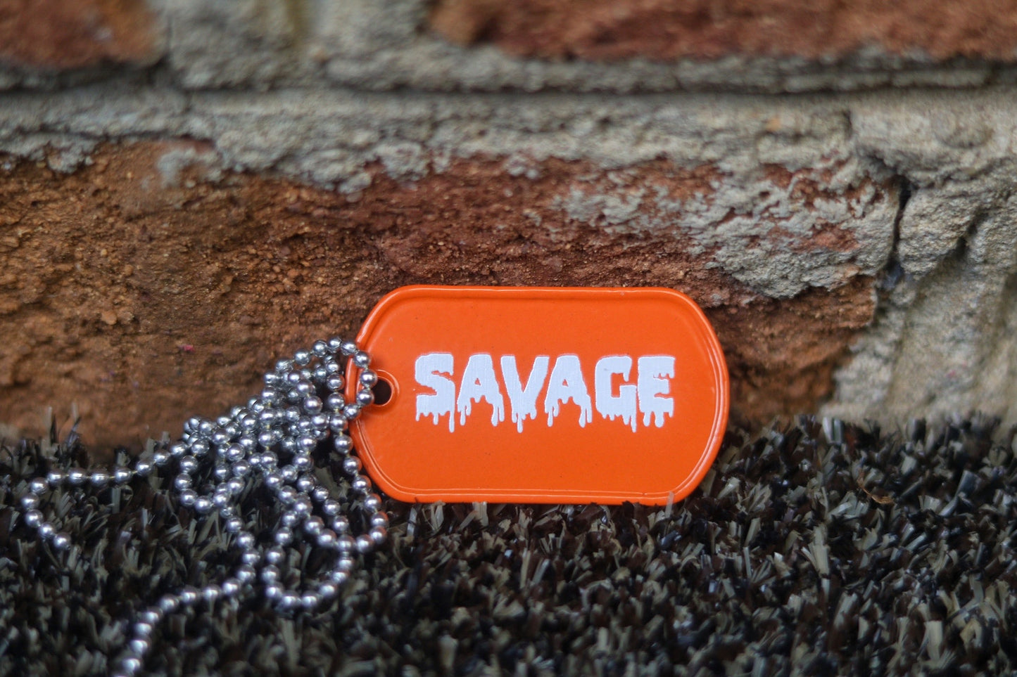 Engraved Savage Dog Tag