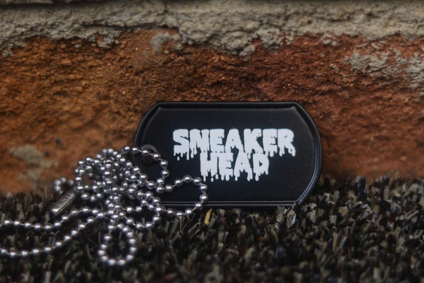 Engraved Sneaker Head Dog Tag