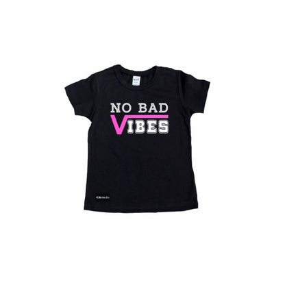 No Bad Vibes Neon Pink Tee